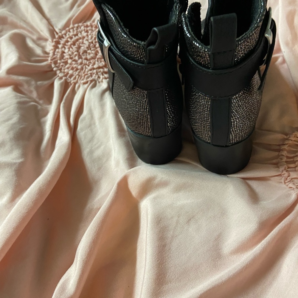 Elegant Black and Silver Women's Boots